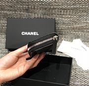 Chanel Classic Flap CF Black Wallet Size 7.5 x 11.2 cm - 2