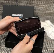 Chanel Classic Flap CF Black Wallet Size 7.5 x 11.2 cm - 3