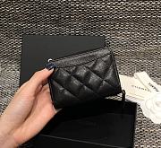 Chanel Classic Flap CF Black Wallet Size 7.5 x 11.2 cm - 5