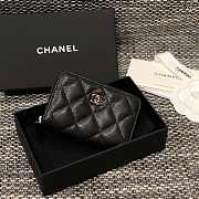Chanel Classic Flap CF Black Wallet Size 7.5 x 11.2 cm - 6