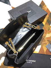 YSL Loulou Small Black Gold Hardware Size 25 x 17 x 9 cm - 3