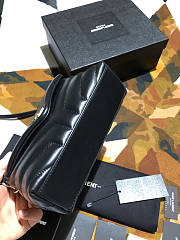 YSL Loulou Toy Black Silver Hardware Size 20 x 14 x 7.5 cm - 5