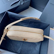 YSL Lou Camera Bag Beige Size 23 x 16 x 6 cm - 3