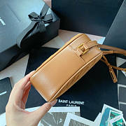 YSL Lou Camera Bag Velvet Beige Size 23 x 16 x 6 cm - 6