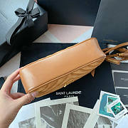 YSL Lou Camera Bag Velvet Beige Size 23 x 16 x 6 cm - 3