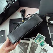 YSL Lou Camera Bag Velvet Black Size 23 x 16 x 6 cm - 5
