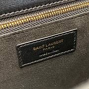 YSL Loulou Carre Satchel In Smooth Leather Black Size 23 x 17.5 x 6.5 cm - 2