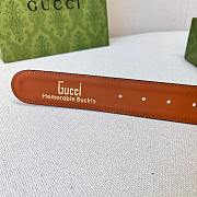 Gucci Belt Orange in Gold/Silver Hardware 4.0 cm - 4