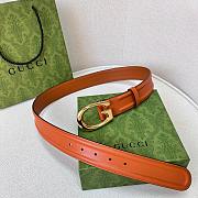 Gucci Belt Orange in Gold/Silver Hardware 4.0 cm - 6