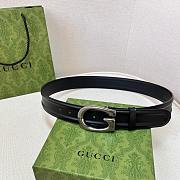 Gucci Belt Black in Gold/Silver Hardware 4.0 cm - 4