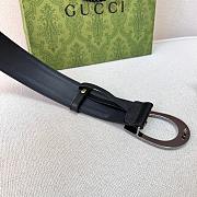 Gucci Belt Black in Gold/Silver Hardware 4.0 cm - 5