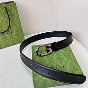 Gucci Belt Black in Gold/Silver Hardware 4.0 cm - 6