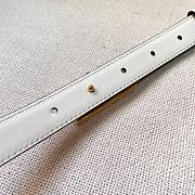 Prada Belt in Gold/Silver Hardware White 2.0 - 5