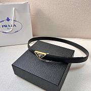 Prada Belt in Gold/Silver Hardware Black 2.0 cm - 4