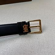 Burberry Belt Black in Gold/Silver 3.0 cm - 3
