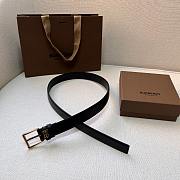 Burberry Belt Black in Gold/Silver 3.0 cm - 5
