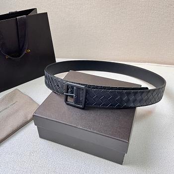 Bottega Veneta Belt Black 3.5 cm
