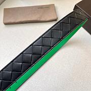 Bottega Veneta Belt Black/Green 3.5 cm - 4