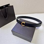 Bottega Veneta Belt Black 3.0 cm - 1