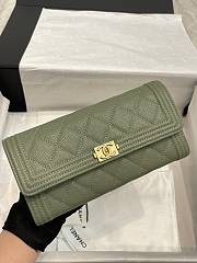 Chanel Long Wallet Green Size 10.5 x 19 x 3 cm - 1