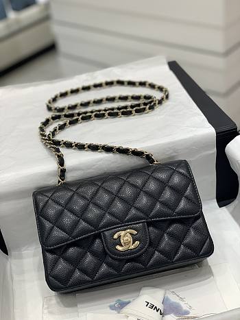 Chanel Mini Flap Bag Black Size 20 cm