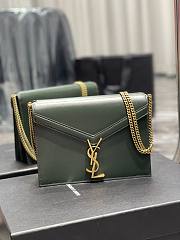 YSL Cassandra Green Gold Hardware Size 22 x 16.5 x 5.5 cm - 1