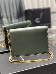 YSL Cassandra Green Gold Hardware Size 22 x 16.5 x 5.5 cm - 4