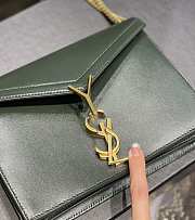 YSL Cassandra Green Gold Hardware Size 22 x 16.5 x 5.5 cm - 2