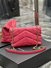 YSL Mini Loulou Puffer Pink Size 23×15.5×8.5 cm - 6
