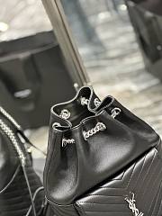 YSL Joe Backpack Black Silver Buckle Size 22×29×15 cm - 6