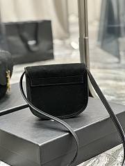 YSL Kaia Small Frosted Black Size 18x15.5x5.5 cm - 5