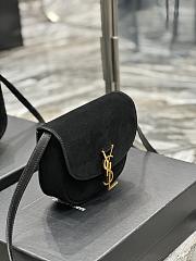 YSL Kaia Small Frosted Black Size 18x15.5x5.5 cm - 3