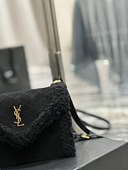 YSL Gaby Envelope Bag Black Size 20×14.5×4.5 cm - 6