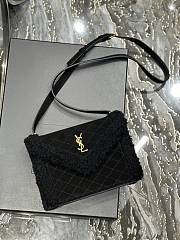 YSL Gaby Envelope Bag Black Size 20×14.5×4.5 cm - 5