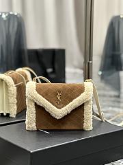 YSL Gaby Envelope Bag Brown Size 20×14.5×4.5 cm - 1