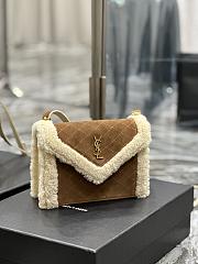 YSL Gaby Envelope Bag Brown Size 20×14.5×4.5 cm - 6