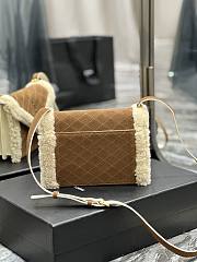 YSL Gaby Envelope Bag Brown Size 20×14.5×4.5 cm - 5