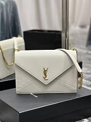 YSL Gaby Envelope Bag White Size 26.5×18×3.5 cm - 1
