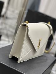 YSL Gaby Envelope Bag White Size 26.5×18×3.5 cm - 5