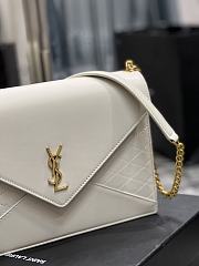YSL Gaby Envelope Bag White Size 26.5×18×3.5 cm - 3