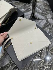 YSL Gaby Envelope Bag White Size 26.5×18×3.5 cm - 2