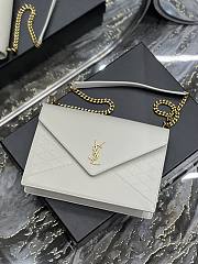 YSL Gaby Envelope Bag White Size 26.5×18×3.5 cm - 4