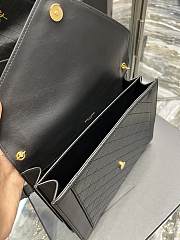 YSL Gaby Envelope Bag Black Size 26×18×3 cm - 5