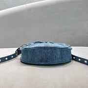 Balenciaga Women's Le Cagole Xs Shoulder Bag Denim Size 26 x 16 x 7 cm - 6
