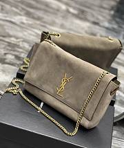 YSL Kate Suede Leather Green Size 28.5x20x6 cm - 6