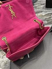 YSL Kate Suede Leather Pink Size 28.5x20x6 cm - 6