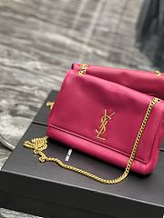 YSL Kate Suede Leather Pink Size 28.5x20x6 cm - 2