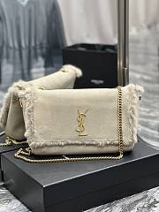 YSL Kate Suede Leather And Rabbit Fur Size 28.5x20x6 cm - 1