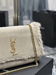 YSL Kate Suede Leather And Rabbit Fur Size 28.5x20x6 cm - 6