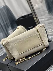 YSL Kate Suede Leather And Rabbit Fur Size 28.5x20x6 cm - 5